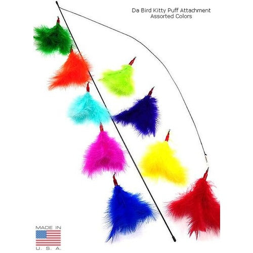 Kitty Feather Puff Replacement Refill for Flicker Wand Cat Toy