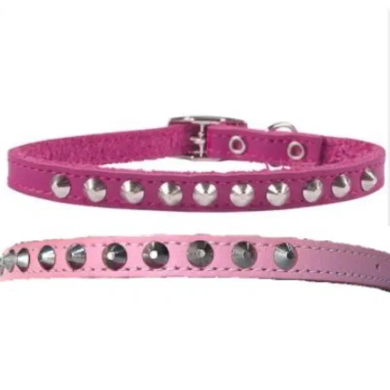 Coco Studs Cat Collar Fuchsia
