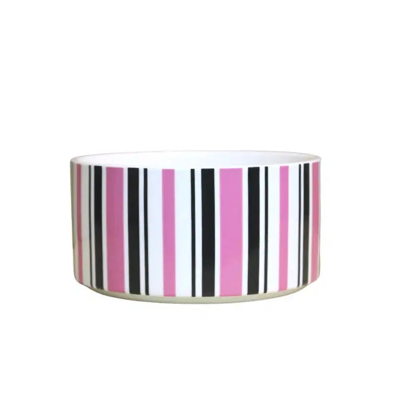 Candy Stripe Bowl Large  Pink