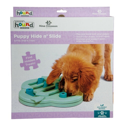 Hide & Slide Interactive Puzzle Dog Toy for Puppies - Level 2