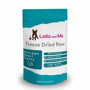 Freeze Dried Australian Chicken Hearts for Cats & Dogs 60g